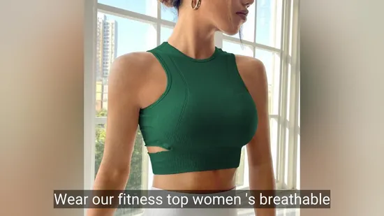 Top de yoga para mujer Camisa deportiva Mujer Fitness Gym Top Fitness Shirt Yoga Running T