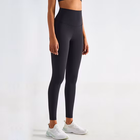 Pantalones de yoga de alta calidad para mujer, pantalones ajustados de cintura alta y cadera de melocotón, pantalones deportivos para correr